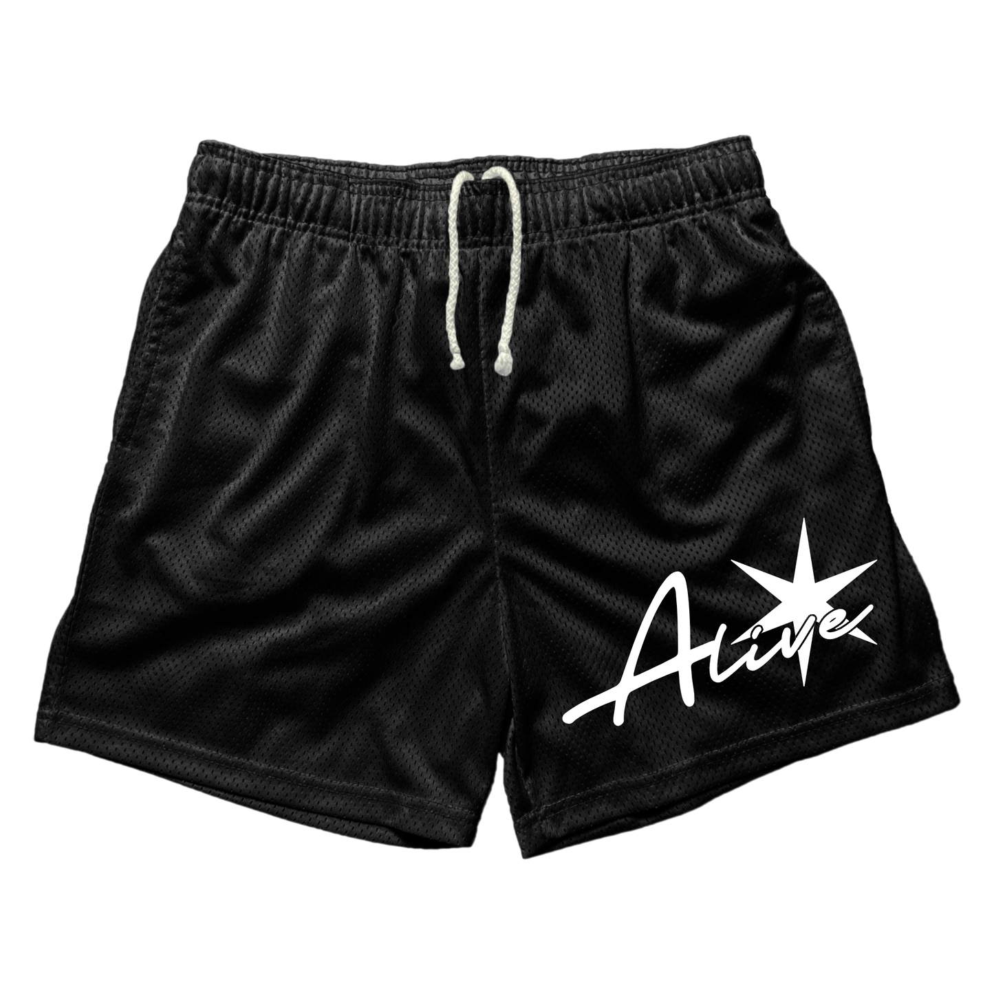 "Alive" Star Mesh Short