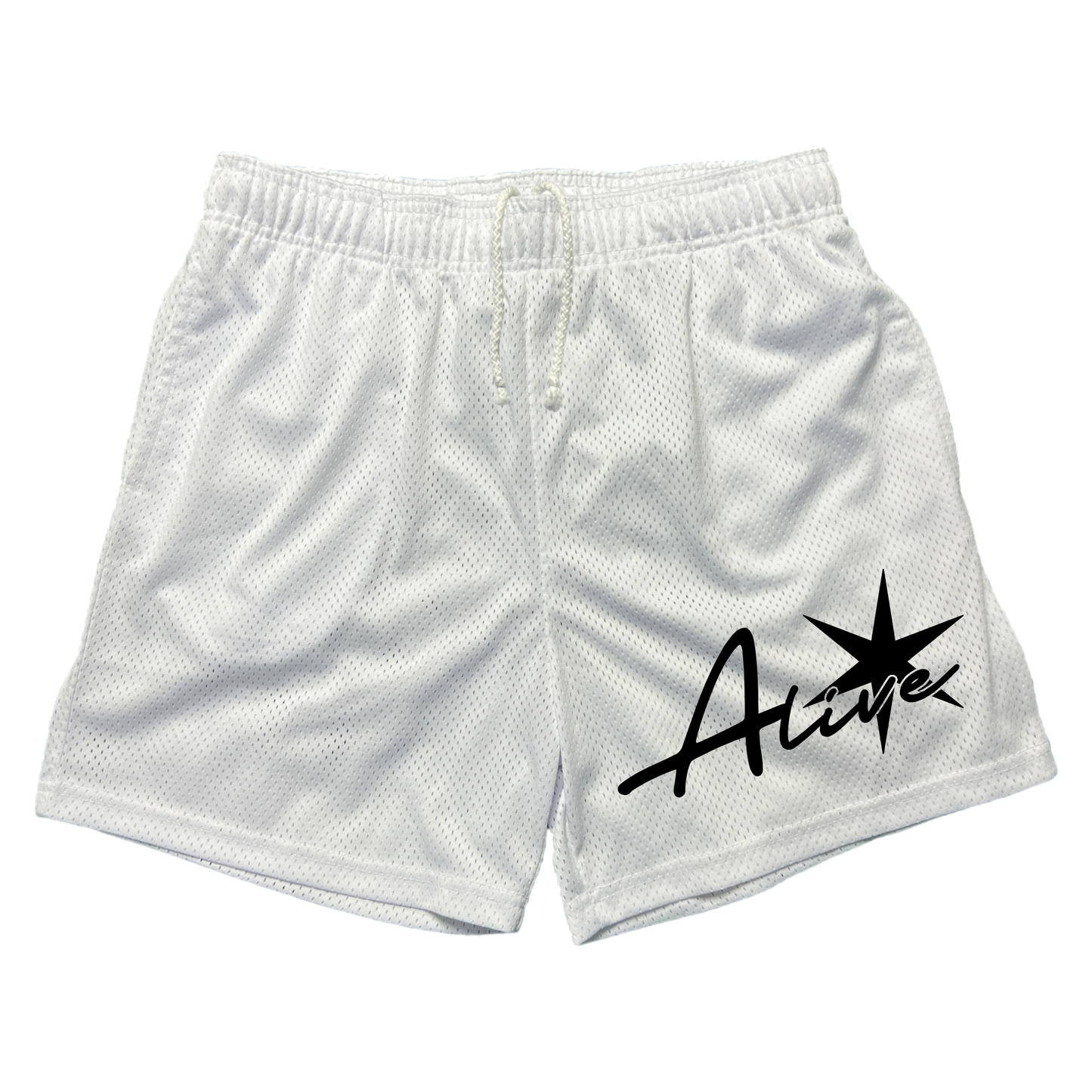 "Alive" Star Mesh Short