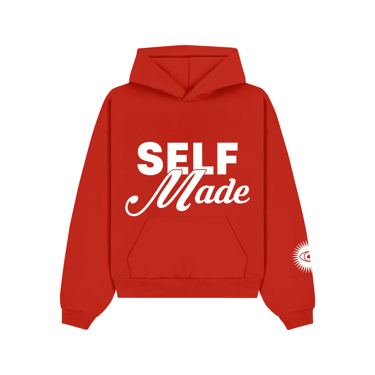 "Self Made" Puff Printed Heavyweight Hoodie